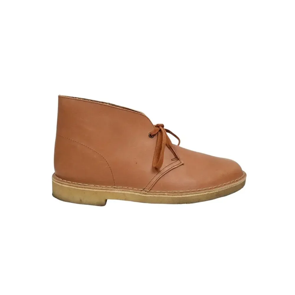 Clarks Originals Desert Boots Tan Leather Lace Up Men's Size 10